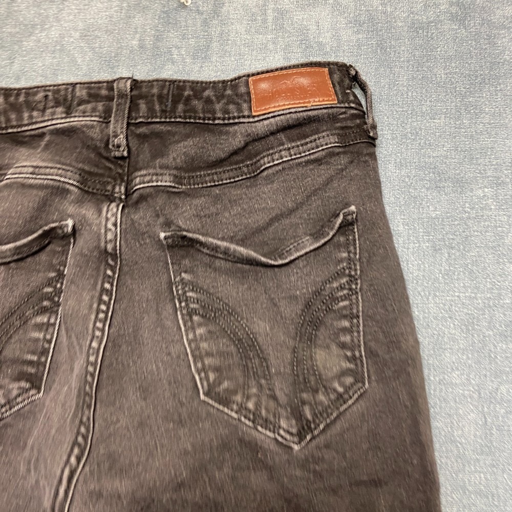Hollister High Rise Super Skinny Jeans Womens 7S 28x28 Black Classic Stretch - Picture 13 of 14